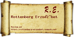 Rottenberg Erzsébet névjegykártya